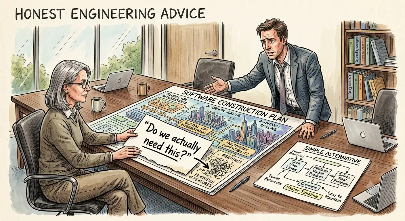 A Good Software Team Should Be Comfortable Telling You Something You Don't Want to Hear