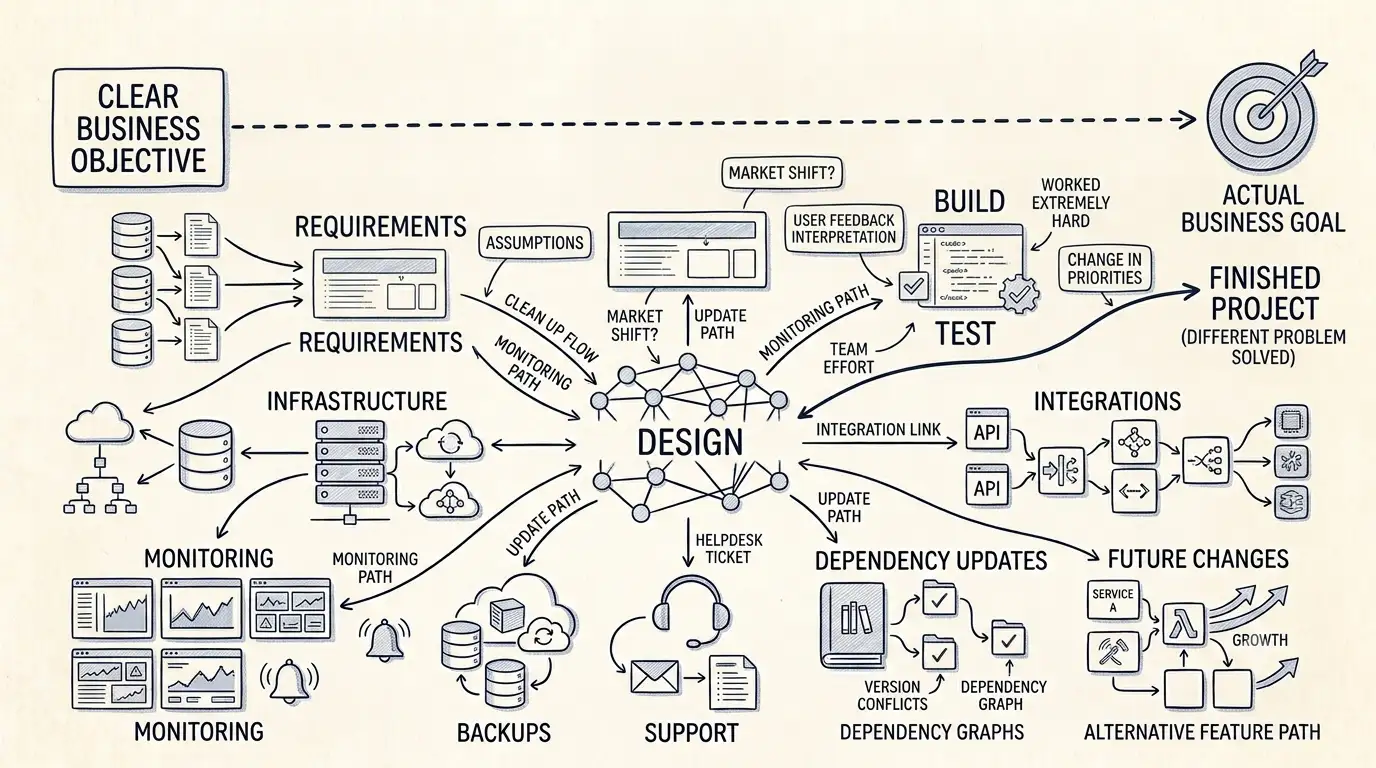Why Software Projects Go Wrong Even When Everyone Is Working Hard