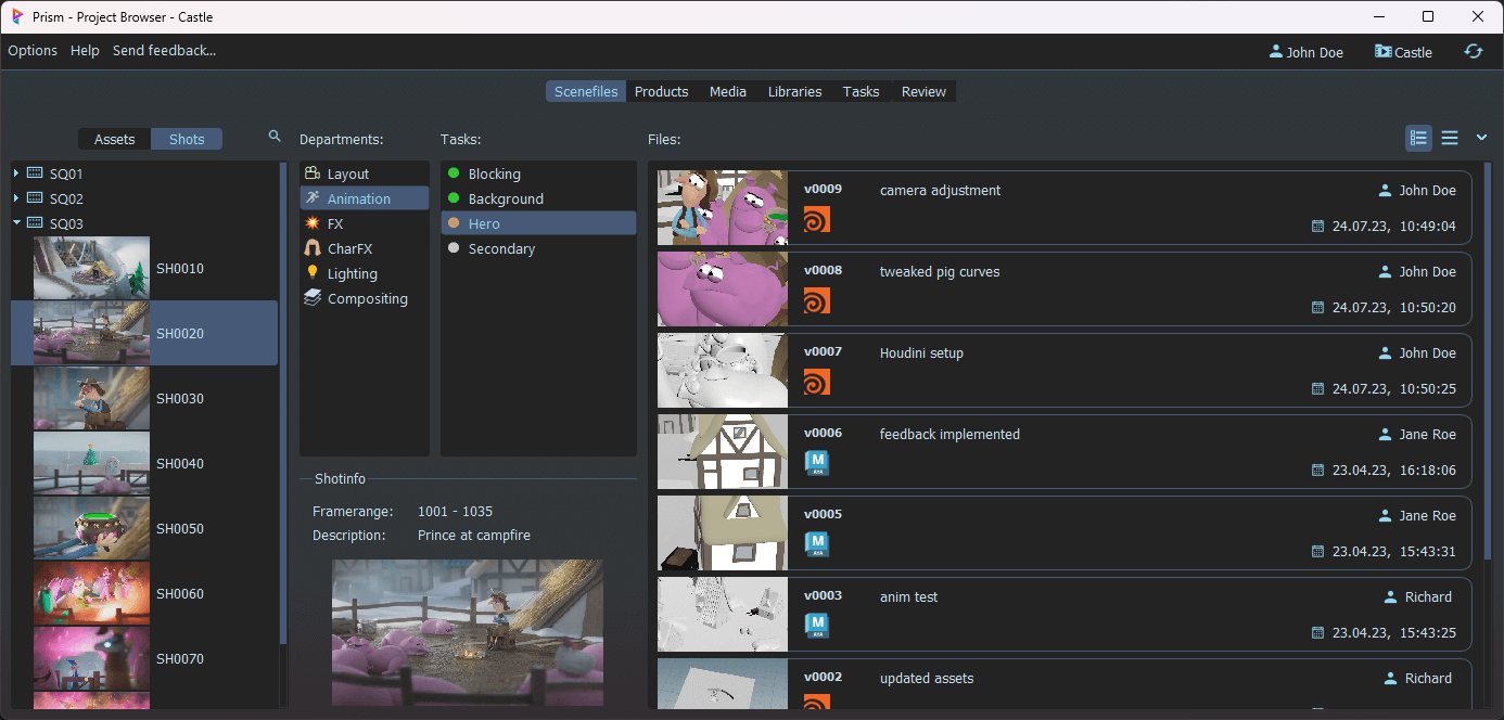 AruVFX – Prism Pipeline Integration & Customization - Overview