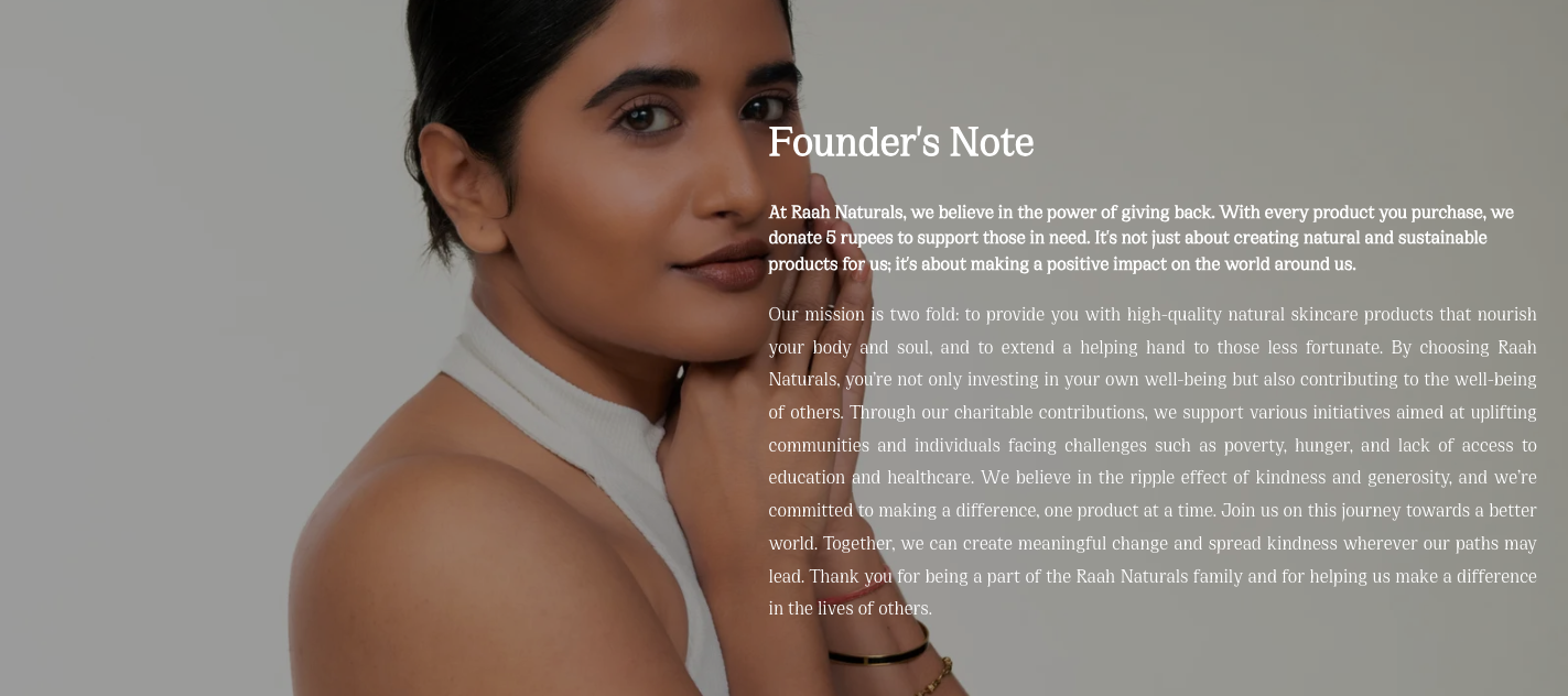 Raah Naturals – E-commerce Website - Challenge